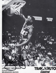 JOHNNY NEWMAN Autographed 8x10 Print PSA/DNA MILWAUKEE BUCKS