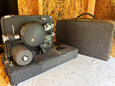 Movie-Mite 16mm Sound-On-Film Desktop Projector, Gray, w/ Carrying Case
