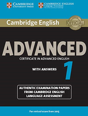 Cambridge English Advanced 1 for Revised Exam from 2015 - Paperback NEW Cela 201