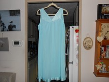 Vintage Vanity Fair Sleeveless Nightgown Size Medium Mint Green