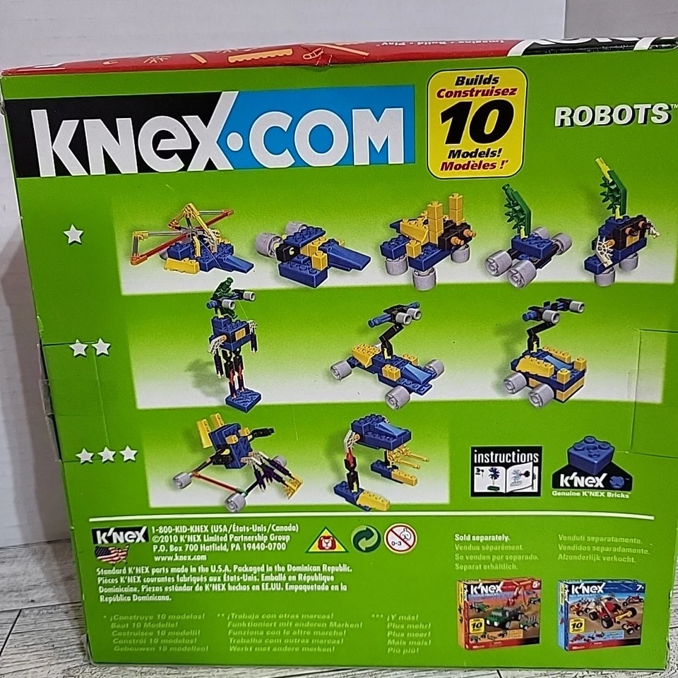 K'nex Robots Builds 10 Models Build Play Imagine New In Box 11645 Model - Image 3 of 4