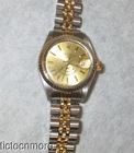 VINTAGE ROLEX OYSTER PERPETUAL DATE WATCH 6917 CHAMPAGNE DIAL 1983 GOLD CUP