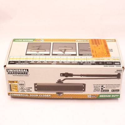 #ad Universal Hardware Medium Duty Commercial Door Closer Bronze UH4052 $25.43