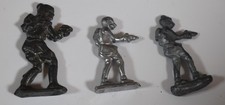 Vintage Lot of 3 BUCK ROGERS Cast Lead Spaceman Alien Toy Figure Ray Gun Jetpack