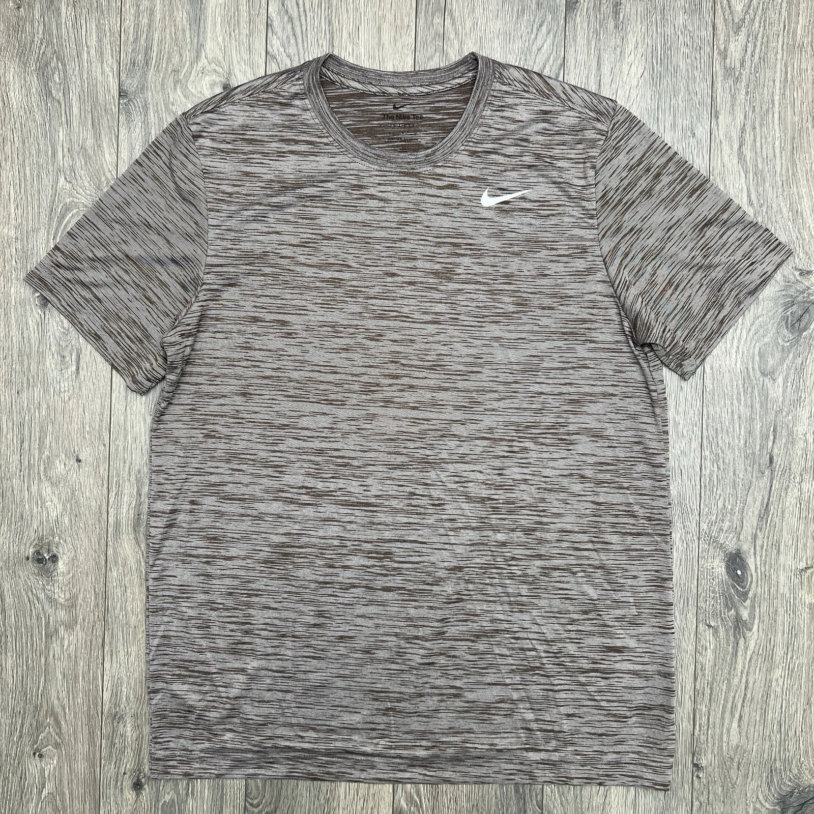 Nike Running T Shirt Shirt Sz Large Mens Baroque Brown Veneer Dri Fit Legend