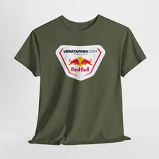 Formula 1 Max Verstappen Red Bull Racing Unisex Cotton Tee, Racing Apparel Gift