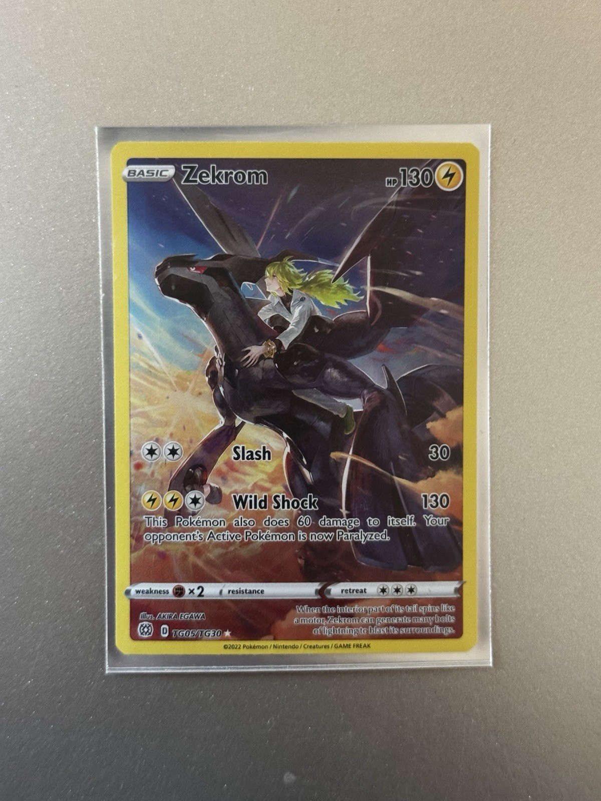 Pokémon Zekrom TG05/TG30 Swsh09: Brilliant Stars Trainer Gallery Holo