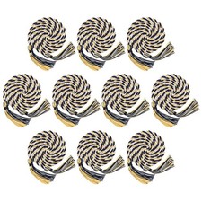 10 PCS Graduation Honor Cords Tassels 68 Inch White Gold Navy Blue