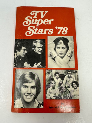 Vintage 1977 TV Super Stars '78 Paperback Book Ronald Lackmann Wonder Woman B4