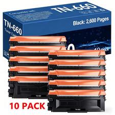 10PK TN660 Toner Cartridges For Brother MFC-L2700DW DCP-L2540DW HL-L2380D TN-630