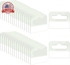 200 Pcs Hang Tabs, Clear Self-Adhesive Hanging Tabs, Heavy Duty Adhesive Hang Ta