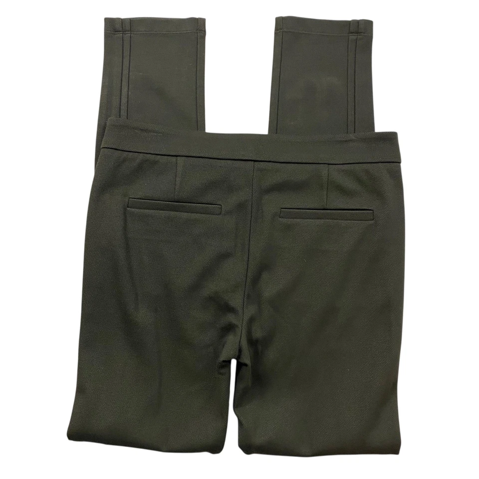Vince Ponte Pantalón Elástico Sarga Pierna Ajustada Mujer Talla 6 Oliva Foto 2 de 3