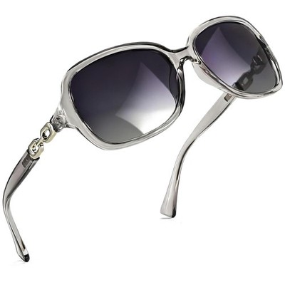 SIPHEW Women's Polarized Sunglasses - Wrap Around Stylish Square Oversized Fr...