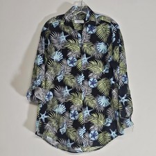 Seaplane Top Womens Medium Multicolor Beach 100% Cotton Made in USA Coastal M