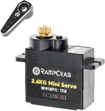 Steering Servo with Servo Horn for AX24 SCX24 RC Car, Upgrade Parts for Axial SC