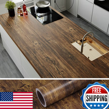 VEELIKE Rustic Wood Grain Contact Paper 15.7"x354" Peel & Stick Wallpaper VEELIKE Rustic Wood Grain Contact Paper 15.7"x354" Peel & Stick Wallpaper - Image 1