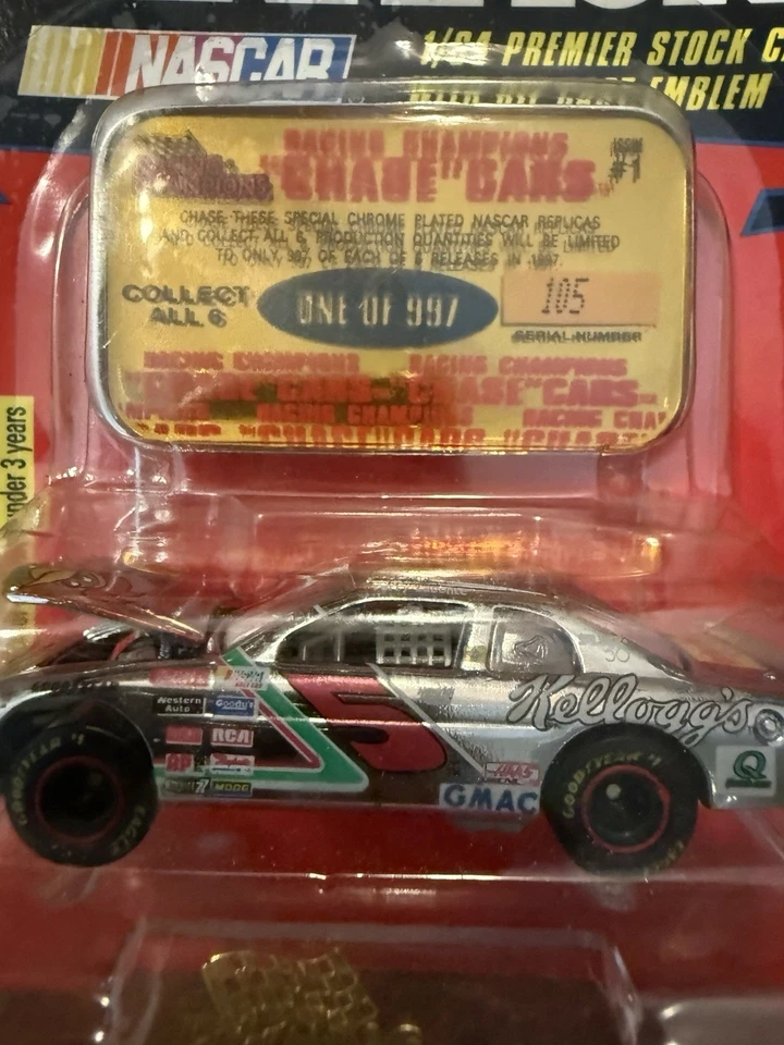 Racing Champions 1997 - 1:64 - Terry Labonte Chrome "Chase" Cars #105 of 997!!! - Image 2 of 4