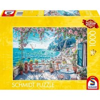 Schmidt Spiele Puzzle Terrasse Am Meer, 1000 Teile