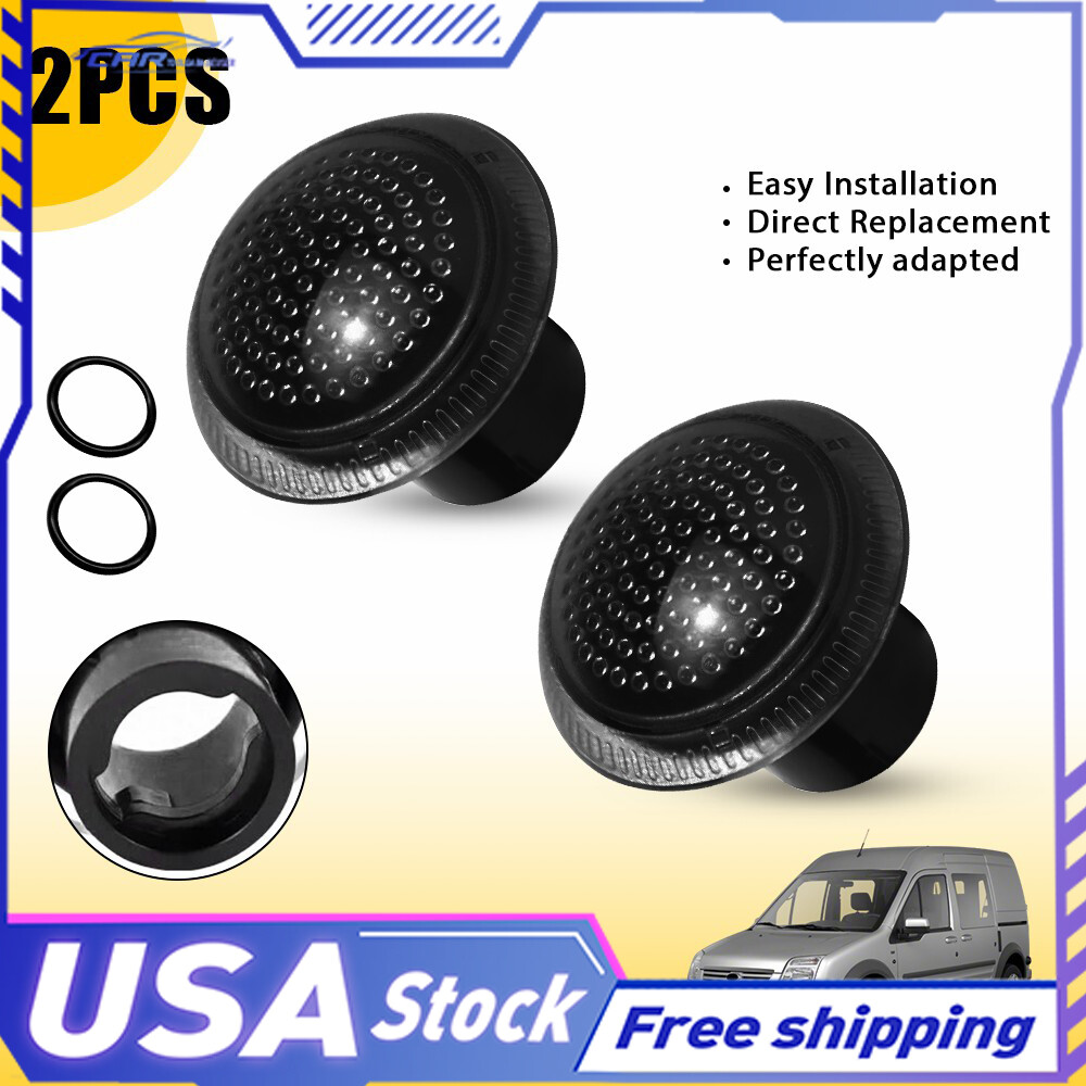 Smoked Side Marker Turn Signal Lights for 2010-2021 Ford Transit Connect