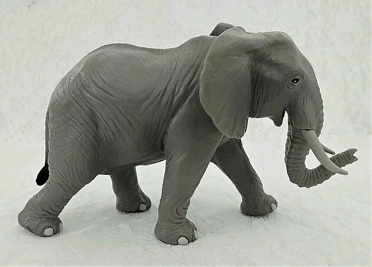 1996 Safari Ltd Adult AFRICAN ELEPHANT w/ Tusks Figure/Figurine~4
