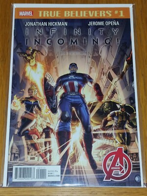 TRUE BELIEVERS #1 INFINITY INCOMING MARVEL COMICS JUNE 2018 NM (9.4 OR BETTER)