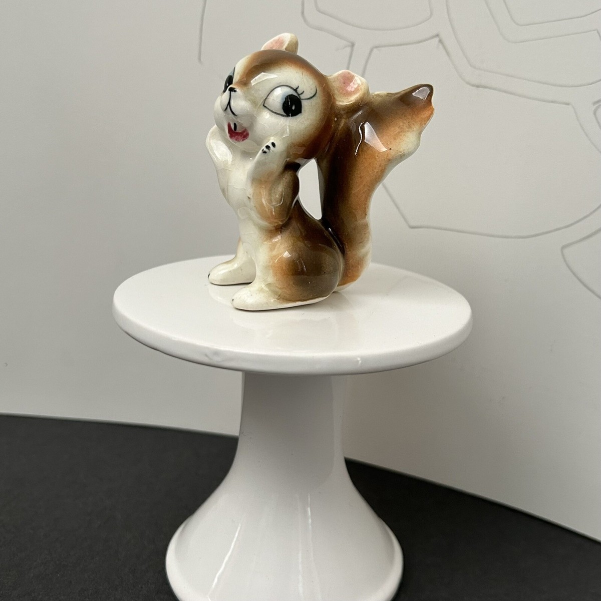 Vintage Japan Squirrel Figurine Ceramic 3