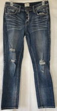 Legacy Women’s Jeans Distressed Dark Wash High Rise Straight Leg Size 26W 28L
