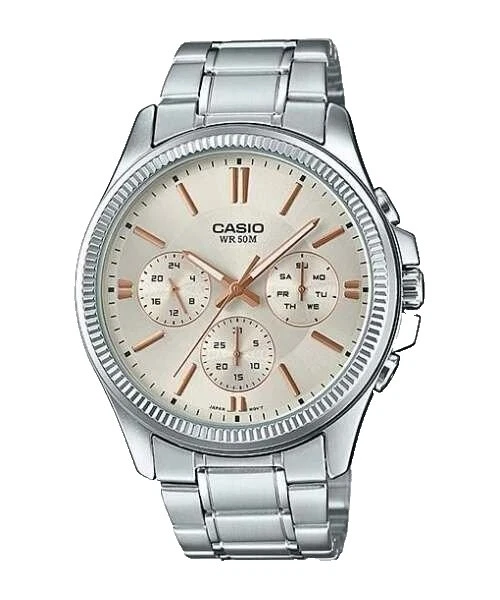 Casio Classic Stainless Steel Silver Band Wristwatches