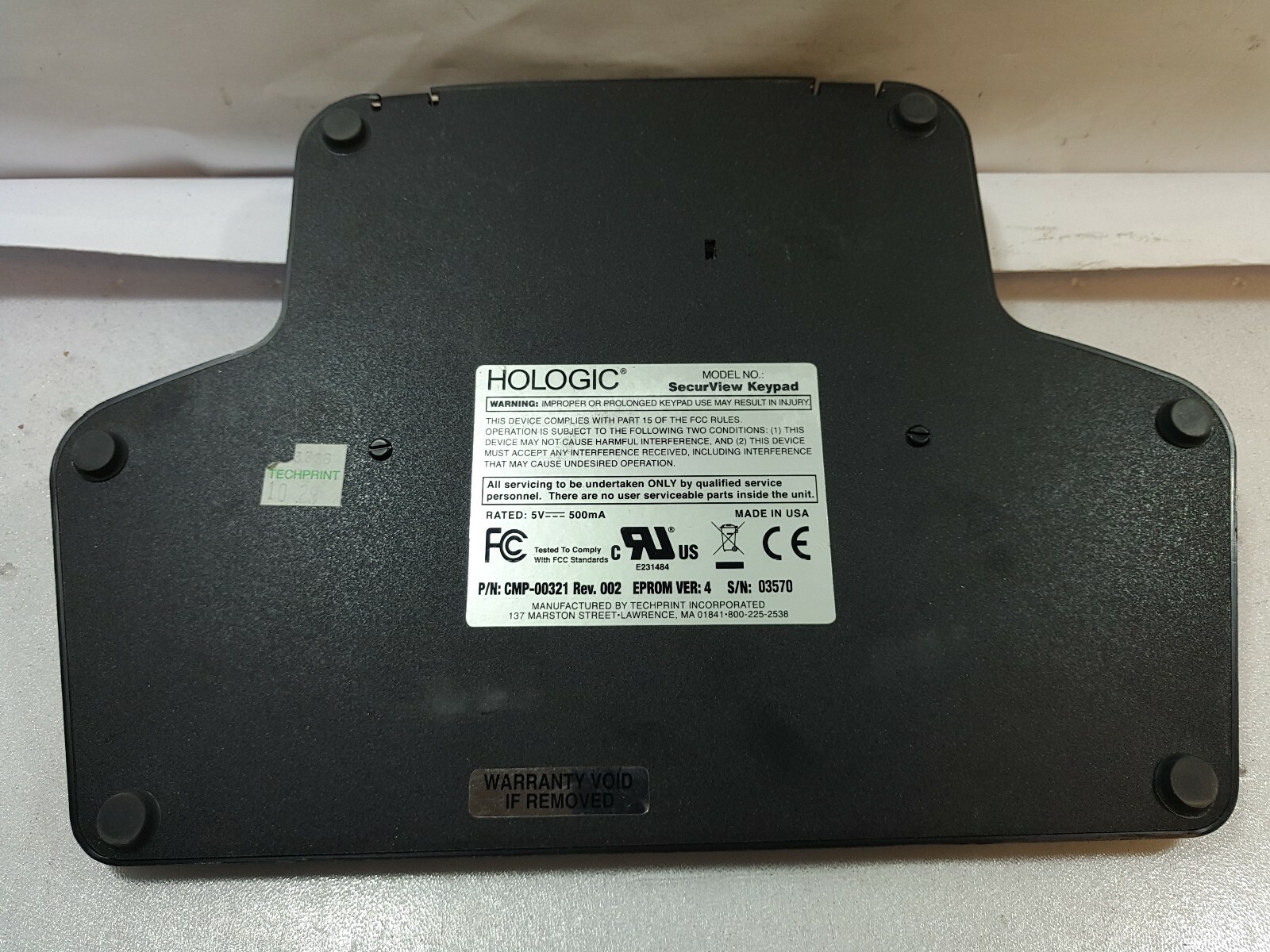 - (NICE)Hologic SecurView Keypad CMP-00321 USB Diagnostic Workstation Controller