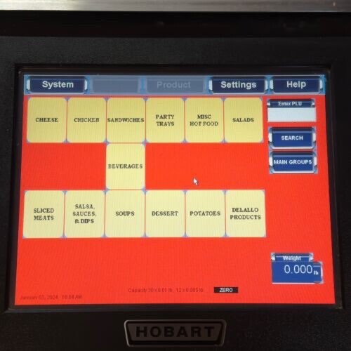 Hobart HLX Commercial Deli Scale Main Mother Board Circuit Board Tested