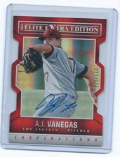 2014 Extra Edition==A.J.Vanegas Rookie Inspirations autograph /100-Dodgers