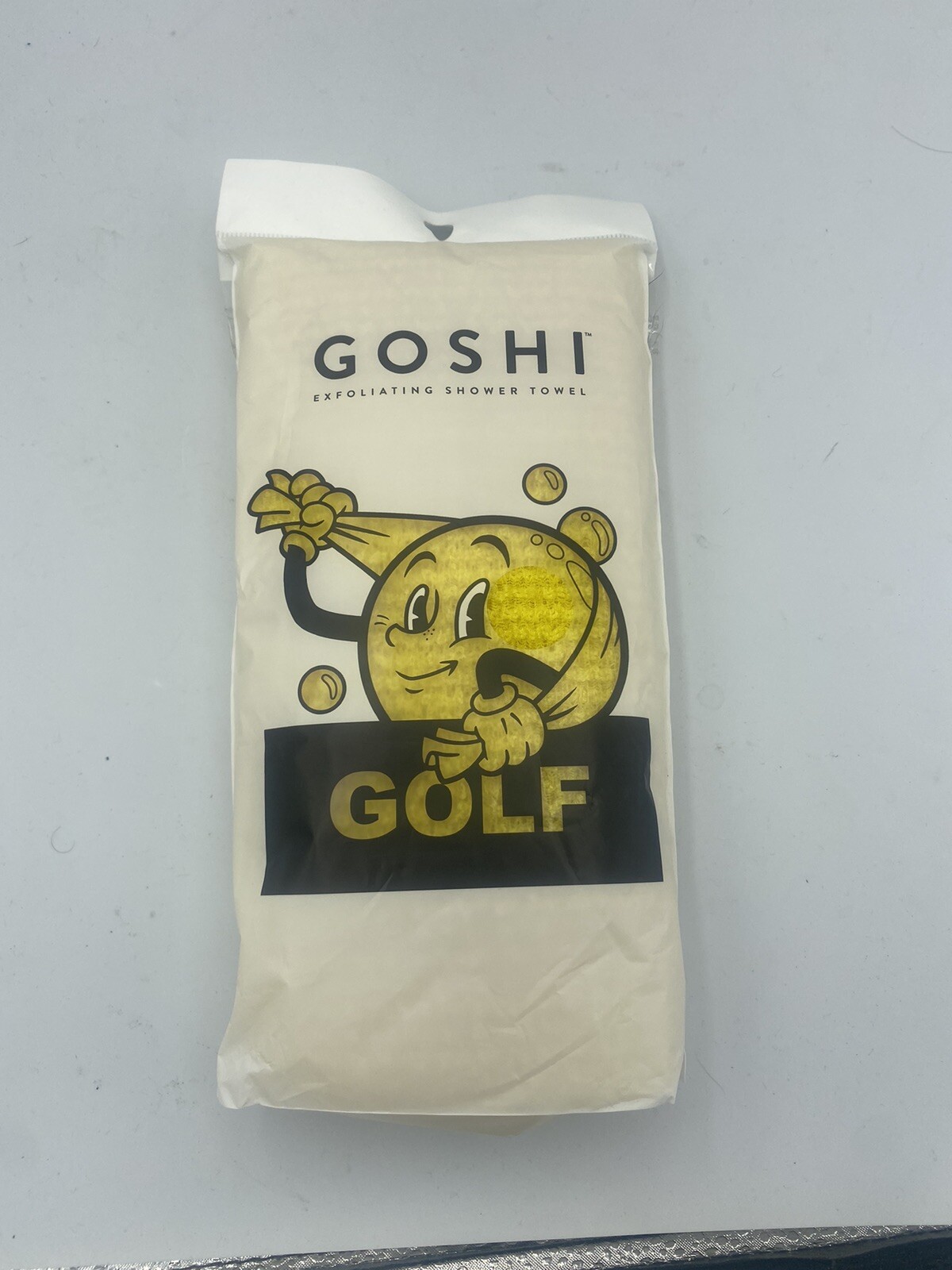 GOLF WANG x GOSHI - Exfoliating Shower Towel YELLOW NWT