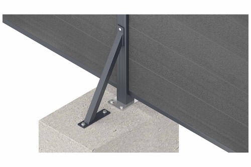 Accessoires pour clôture enfichable WPC clôture brise-vue clôture de jardin clôture coupe-vent - Photo 36/41