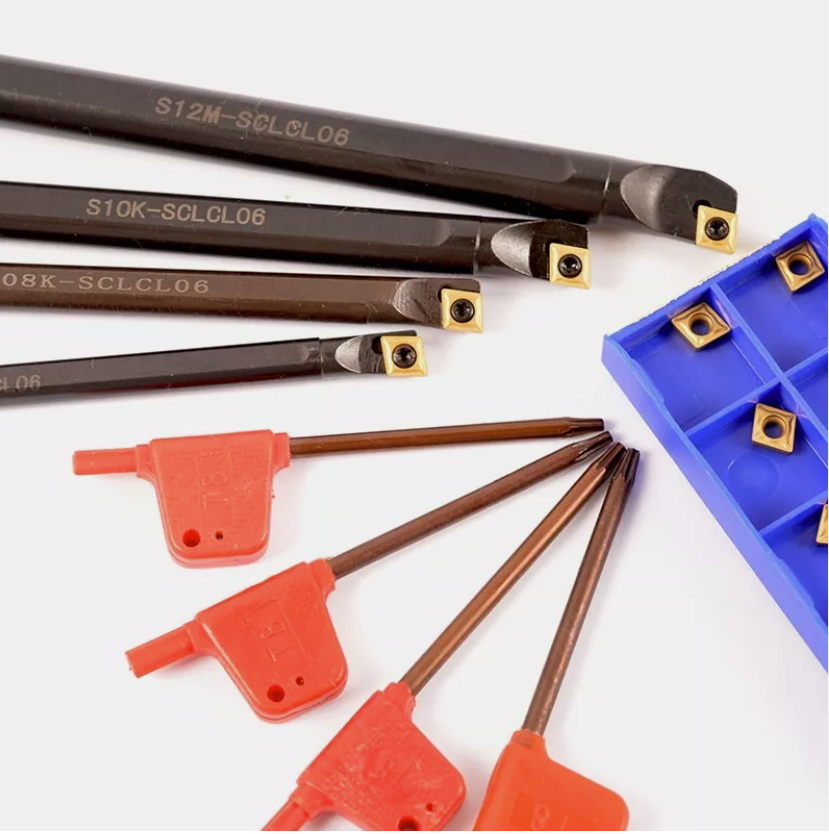 5pc 6-12mm SCLCL06 95° Left Turning Holder with 10 CCMT06 Carbide Inserts