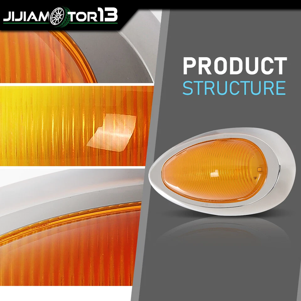 Luz de señal de señalización lateral 15 LED apta para Freightliner Century / Columbia Foto 4 de 4