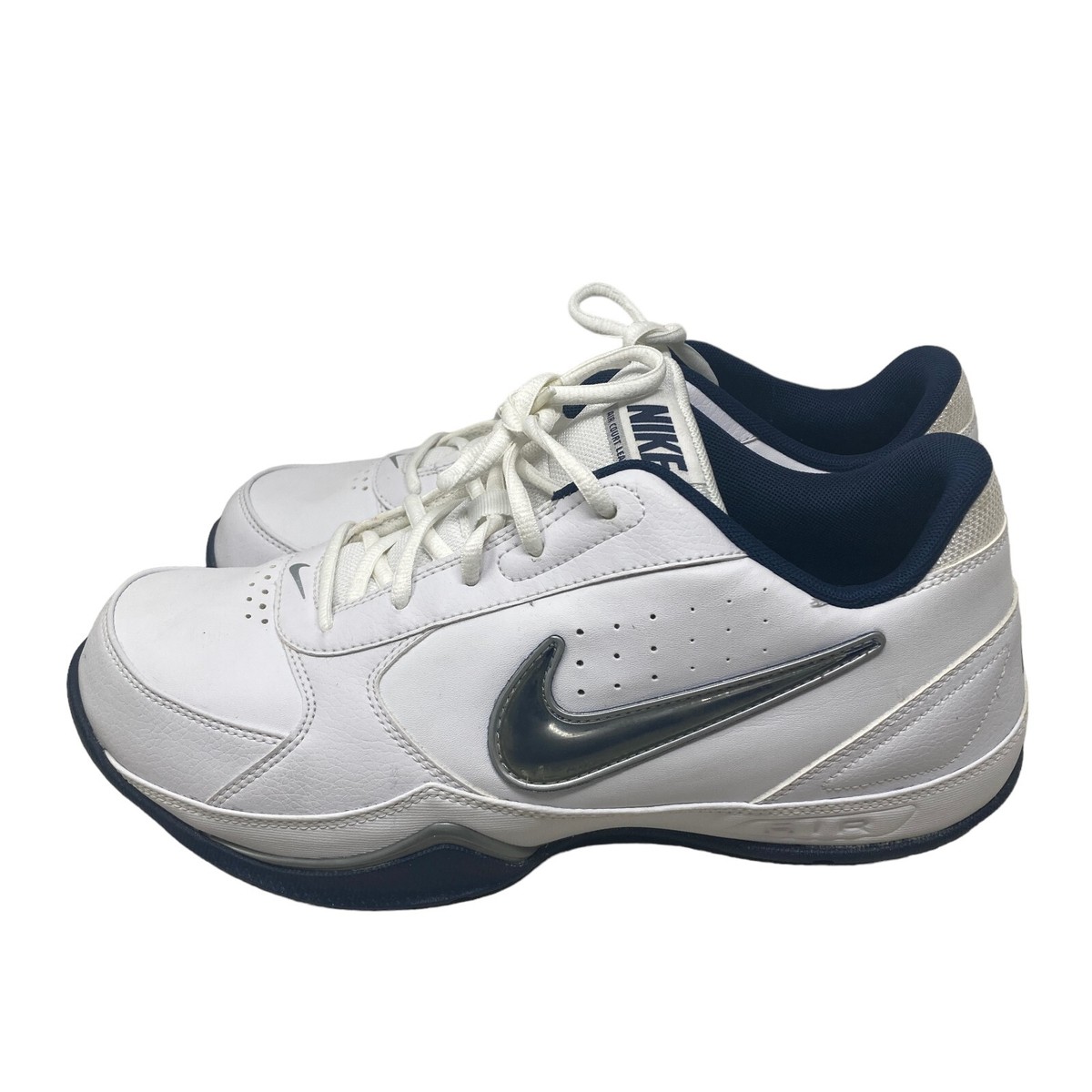NEW Nike Air Court Leader Sneakers Mens Low White Blue