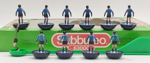 SUBBUTEO TABLE SOCCER LW TEAM INTER ATALANTA PISA IMPERIA 58 VINTAGE '80 IN BOX - Picture 4 of 8