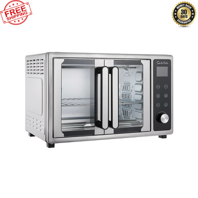 Sur La Table French Door Air Fryer Toaster Oven Stainless Steel Large Capacity