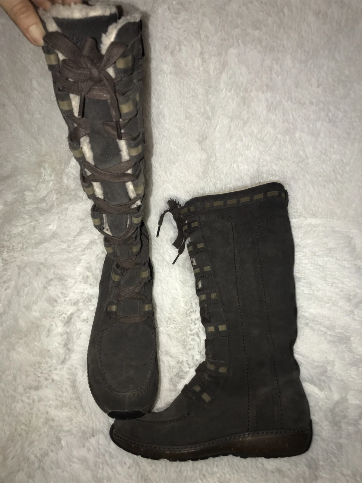 Stivali Timberland in pelle scamosciata foderati sherpa taglia 7