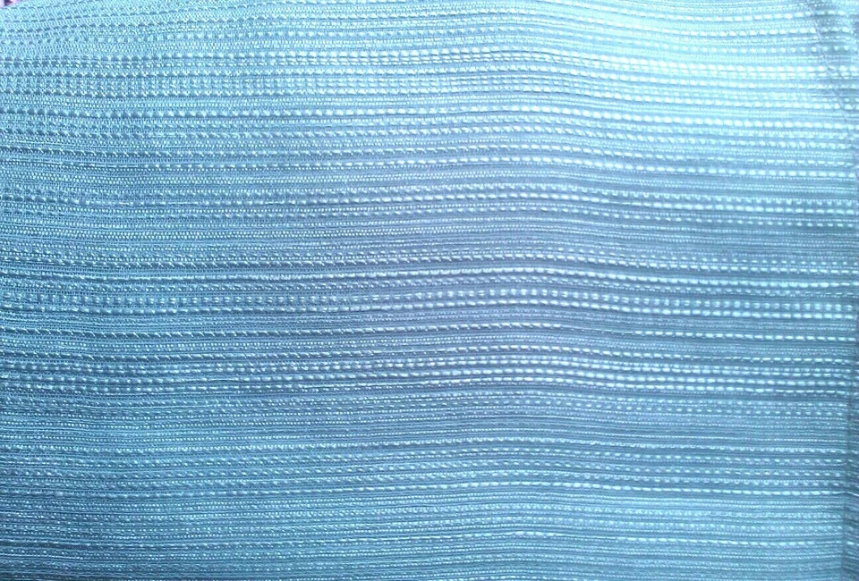 PAR de DOS paneles de cortinas azul spa turquesa acabado antiguo ojales nuevos con etiquetas Foto 4 de 4