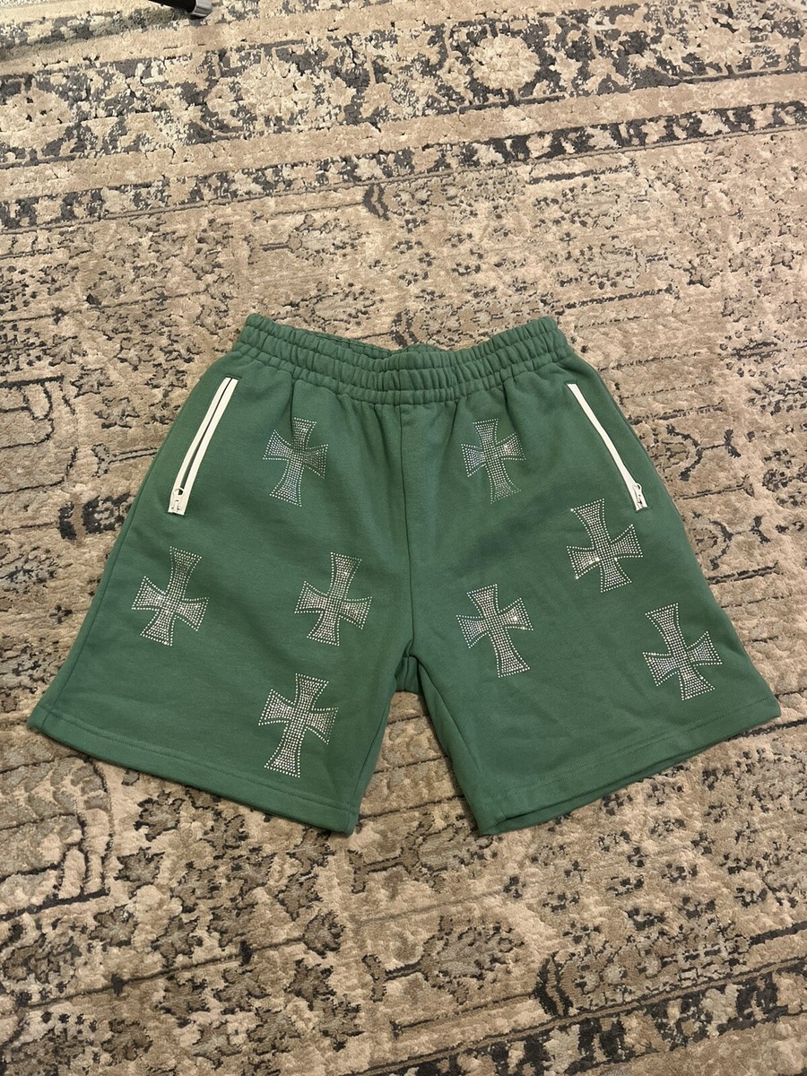 unkown uk GREEN RHINESTONE SHORTS Mサイズ unkown uk GREEN RHINESTONE SHORTS Mサイズ