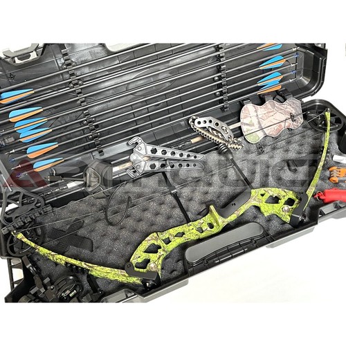 JUNXING 20-55LBS Compound Bow Archery Sports Hunting Targeting Hard Case set - Picture 26 of 30