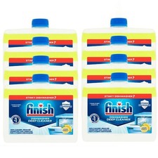 Finish Dishwasher Cleaner Lemon Sparkle 250ml x 8