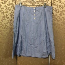 J. Crew Vintage Blue Striped A-Line Skirt Size 12