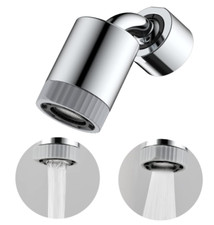 Kitchen Faucet Aerator 720 Swivel Super Wide Angle 2 Water Outlet 2 Ball Joint