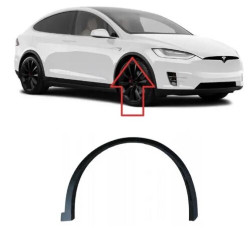 FOR TESLA MODEL X 2015- FRONT FENDER ARCH MOULDING WHEEL TRIM RIGHT O/S NEW - Picture 1 of 2