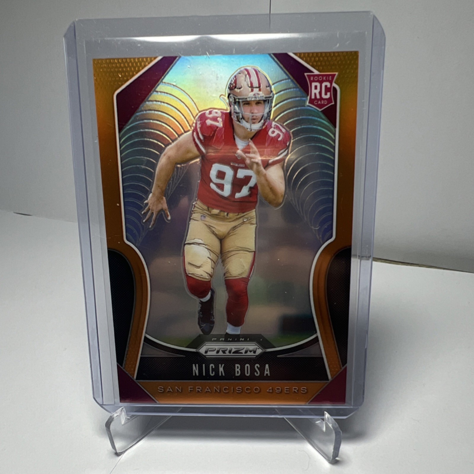 /249!!! Panini 2019 Prizm Rookie Orange Prizm Nick Bosa #311 49ers NFL