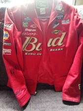 Chase Authentics Dale Earnhardt Jr. Budweiser NASCAR Red Jacket Size S