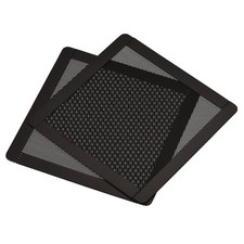 2pcs 120mm Computer Fan Filter Grills Mesh Magnetic Dustproof Case Cover Black