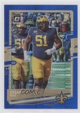2020 Panini Donruss Optic Rookies Blue Hyper Prizm Cesar Ruiz #131 14jm